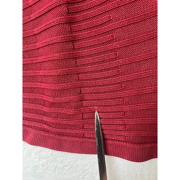 Isabella Bird Red Sunburst 100% Cotton Asymmetrical Boho Earthy Y2K Fall sz L - Picture 7 of 8